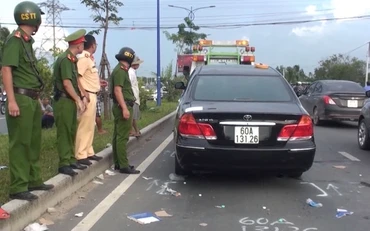 Hiện trường vụ việc trên đường Đặng Văn Trơn ngày 12-6-2019.