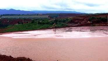 Hồ thải quặng tại dự án tổ hợp bô xít-nhôm Lâm Đồng. (Ảnh minh họa)