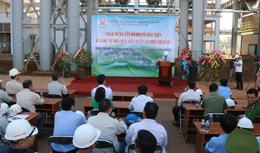 Lễ chào mừng sự kiện sản xuất thành công sản phẩm Hydrate đầu tiên từ Nhà máy Alumin Nhân Cơ.