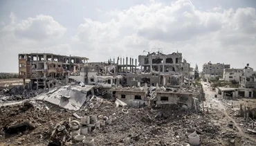 Gaza hoang tàn sau cuộc giao tranh 50 ngày (ảnh: yahoo.news.com)
