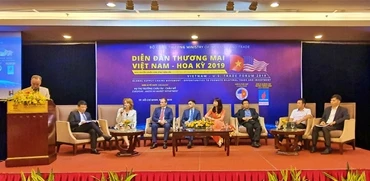 Toàn cảnh diễn đàn thương mại Việt Nam - Mỹ 2019 tại TP Hồ Chí Minh, ngày 6-9.