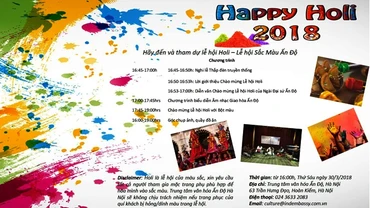 Lễ hội Holi - Sắc mầu Ấn Độ 2018