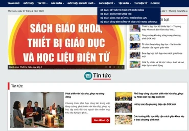 Nhà xuất bản Giáo dục Việt Nam đưa ra phiên bản điện tử các bộ sách giáo khoa lớp 1