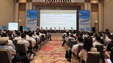 Quang cảnh Hội thảo Văn hoá An toàn hàng không 2018.