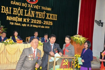 Đại hội Đảng bộ xã Việt Thành, huyện Trấn Yên (Yên Bái).