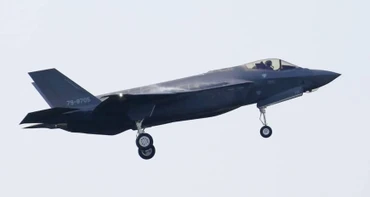Chiếc máy bay F-35A được cho là đã bị rơi xuống biển trong quá trình huấn luyện bay (Ảnh: Kyodo/JapanTimes)