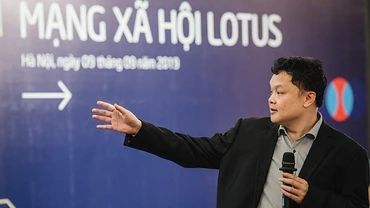 Ông Nguyễn Thế Tân, Tổng Giám đốc VCCorp, đơn vị phát triển mạng xã hội Lotus.