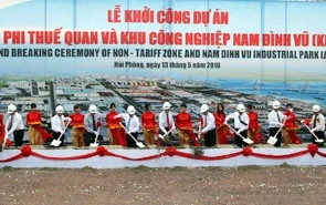 Khởi công xây dựng khu phi thuế quan và khu công nghiệp Nam Đình Vũ