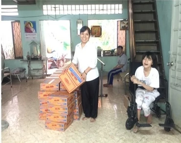 Gia đình tình thương Tê Phan, TP HCM là một trong tám cơ sở được nhận tài trợ từ Công ty Cổ phần Acecook Việt Nam.