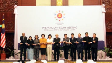 Các đại biểu tham dự Hội nghị quan chức kinh tế cấp cao ASEAN ngày 1-8-2016.
