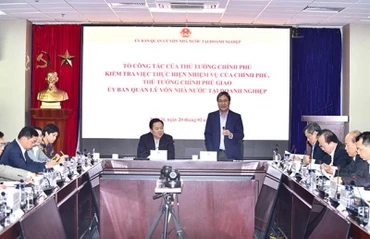 Tổ công tác của Thủ tướng làm việc tại Ủy ban Quản lý vốn nhà nước tại doanh nghiệp