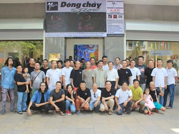 Các họa sĩ tham gia chương trình.