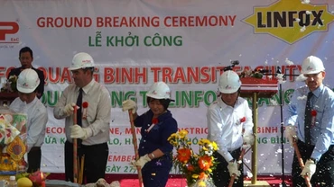 Lễ động thổ xây dựng kho ngoại quan Cha Lo.