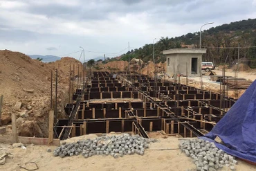Cận cảnh 40 móng biệt thự trên bán đảo Sơn Trà.