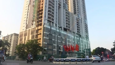 Tòa nhà New Skyline (khu đô thị Văn Quán, quận Hà Đông, Hà Nội) bị Cảnh sát PCCC TP Hà Nội phát hiện vi phạm quy định về PCCC.