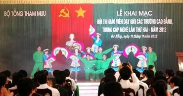Khai mạc Hội thi giáo viên dạy giỏi các trường cao đẳng, trung cấp nghề quân đội lần thứ hai.