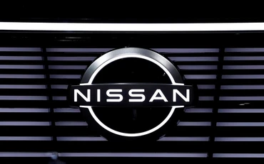 Biểu tượng của hãng xe Nissan. (Ảnh: Reuters)