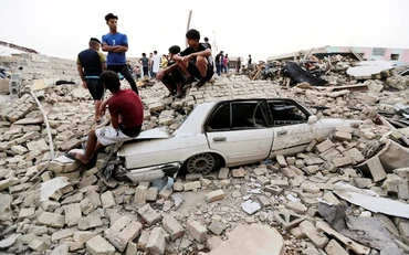 Hiện trường vụ nổ xảy ra tại Baghdad, tháng 6-2018. (Ảnh: Reuters)