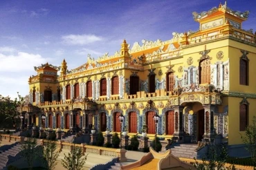 Phối cảnh phục hồi điện Kiến Trung.