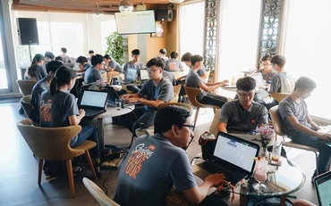 Một không gian dùng chung trong khởi nghiệp sáng tạo tại Đà Nẵng.
