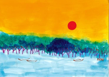 Minh họa trang thơ: ĐÀO HẢI PHONG