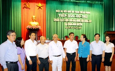 Đoàn Đại biểu Quốc hội TP Hải Phòng tiếp xúc cử tri