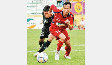 Đặng Phương Nam khi còn thi đấu trong mầu áo Thể Công.