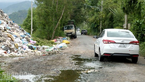 Bãi rác An Tức, xã Ô Lâm, tỉnh An Giang. (Ảnh: THIỆN THANH). 