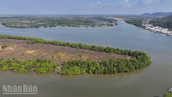 Đầm Đông Hồ nhìn từ trên cao. (Ảnh: HỒNG ĐIỆP)