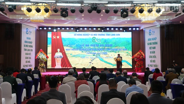 Lễ Kỷ niệm 80 năm Ngày truyền thống ngành Nông nghiệp và Môi trường của tỉnh Lạng Sơn.