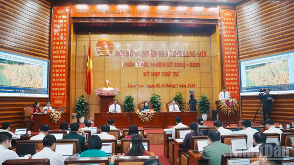 Kỳ họp thứ 4, khóa XVIII, nhiệm kỳ 2026-2031 Hội đồng nhân dân tỉnh Lạng Sơn.