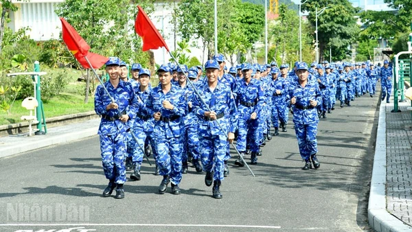 Cán bộ, chiến sĩ Bộ Tư lệnh Vùng Cảnh sát biển 4 tham gia Ngày chạy thể thao quân sự CISM và hưởng ứng ngày chạy Olympic năm 2026.