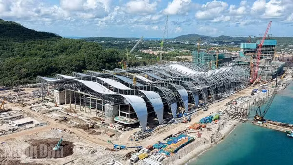 Thi công công trình phục vụ Hội nghị cấp cao APEC 2027, tại Phú Quốc.
