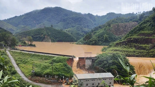 Khu vực đập thủy điện Bắc Khê 1 bị vỡ thuộc xã Tân Tiến, tỉnh Lạng Sơn.