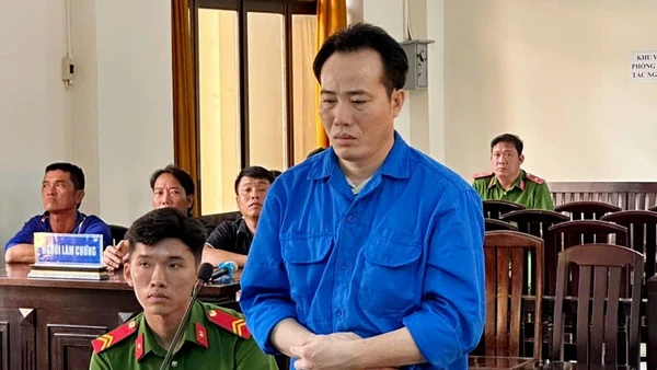 Bị cáo Trần Văn Thanh. (Ảnh: VĂN VŨ)