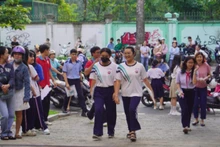 Học sinh Thành phố Hồ Chí Minh tham gia kỳ thi truyển sinh lớp 10 công lập năm học 2025-2026.