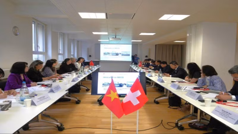 Đoàn công tác của Bộ Nông nghiệp và Môi trường làm việc tại Thụy Sĩ .