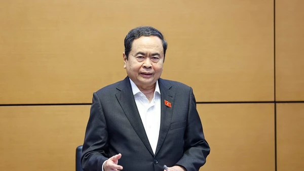 Chủ tịch Quốc hội, Chủ tịch Hội đồng Bầu cử Quốc gia Trần Thanh Mẫn. (Ảnh: TTXVN)