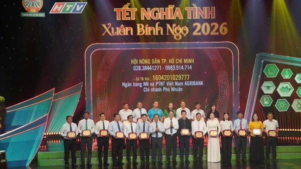 Tại chương trình nghệ thuật “Tết nghĩa tình - Xuân Bính Ngọ 2026” đã huy động hơn 21 tỷ đồng để chăm lo cho hội viên nông dân và người dân có hoàn cảnh khó khăn.