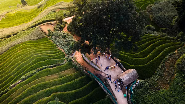 Một góc lễ hội Khô Già Già 2026 ở Y Tý (Lào Cai).