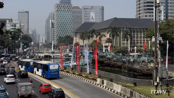 Một góc đường phố Thủ đô Jakarta của Indonesia. (Ảnh: TTXVN)