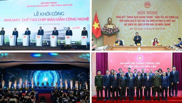 Tin nổi bật ngày 16/1: Tổng Bí thư Tô Lâm dự lễ khởi công Nhà máy Chế tạo chip bán dẫn công nghệ cao; Thủ tướng Phạm Minh Chính chủ trì Hội nghị tổng kết “Chiến dịch Quang Trung”