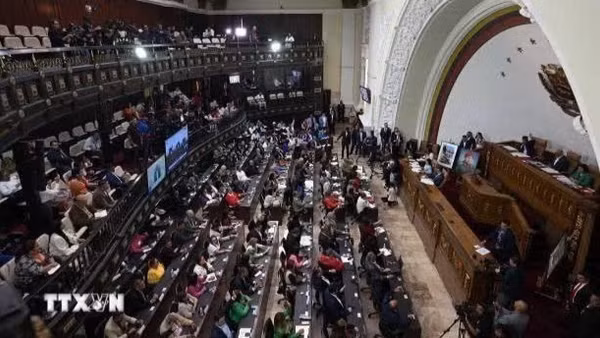 Một phiên họp Quốc hội Venezuela. (Ảnh: Getty Images/TTXVN)