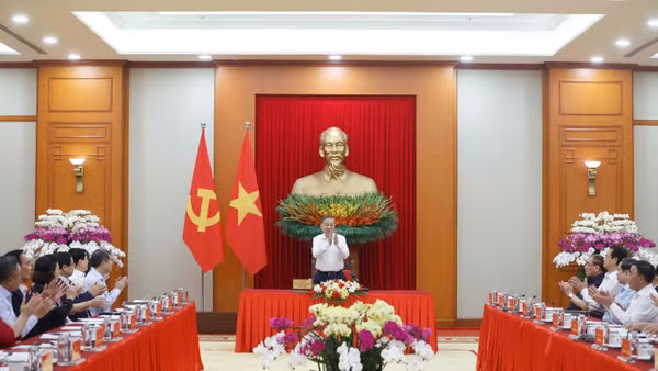Tổng Bí thư, Chủ tịch nước Tô Lâm, Trưởng Ban Chỉ đạo chủ trì phiên họp. (Ảnh: Thống Nhất/TTXVN)