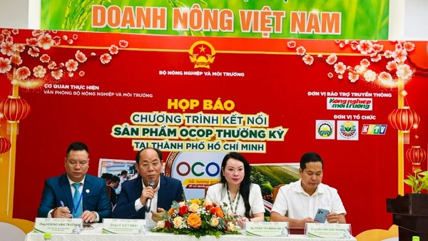 Ban Tổ chức thông tin về Chương trình “OCOP đặc sản vùng miền và ẩm thực” và “Sắc hương OCOP và Tết cổ truyền dân tộc”.