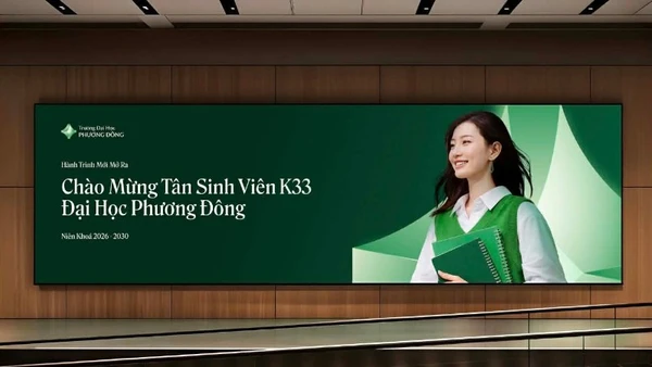 Hệ thống nhận diện mới của Trường đại học Phương Đông được xây dựng với cảm hứng chủ đạo từ ngọc bích.