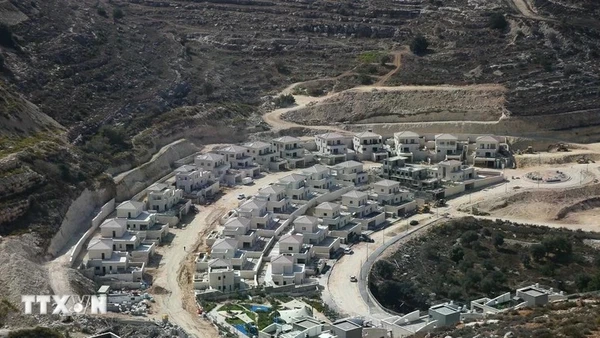 Quang cảnh khu định cư của Israel ở Givat Zeev, Khu Bờ Tây. (Ảnh: THX/TTXVN)