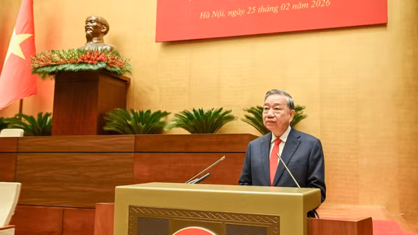 Tổng Bí thư Tô Lâm phát biểu chỉ đạo tại hội nghị. (Ảnh: DUY LINH)