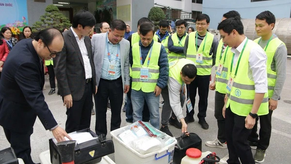 Lãnh đạo Sở Y tế Hà Nội kiểm tra trang thiết bị, thuốc, hóa chất đáp ứng công tác y tế phục vụ Đại hội XIV của Đảng.