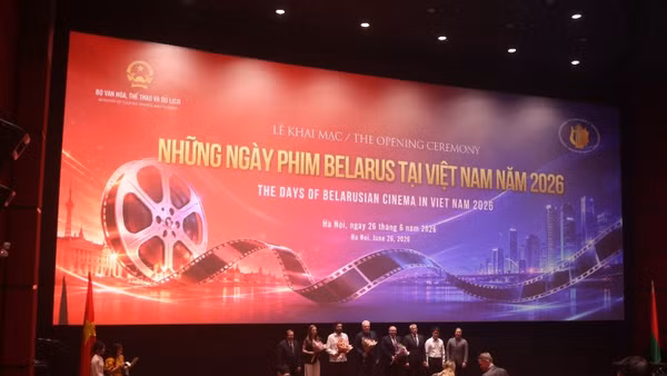 Toàn cảnh Lễ khai mạc Những ngày phim Belarus tại Việt Nam năm 2026.
